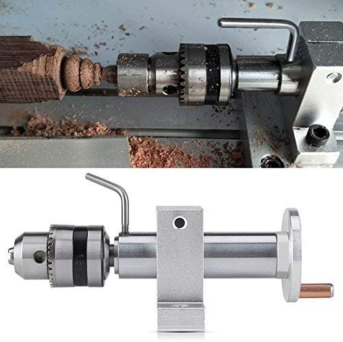 Mini trapano a mano, preciso centro girevole in tensione con chiave per mini tornio lavorazione del legno fai da te