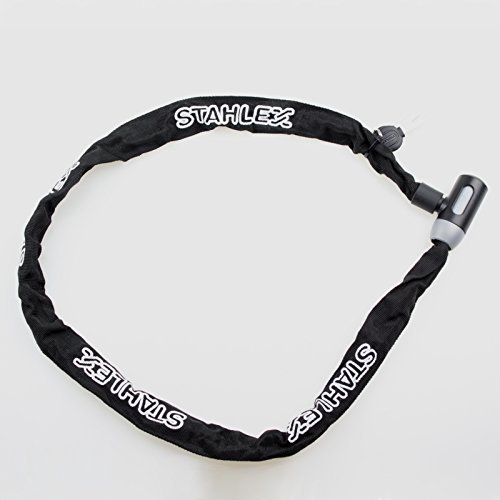 Fahrradschloss 120cm mit 2 Schlüssel Panzerschloss Kettenschloss Motorradschloss Schwarz