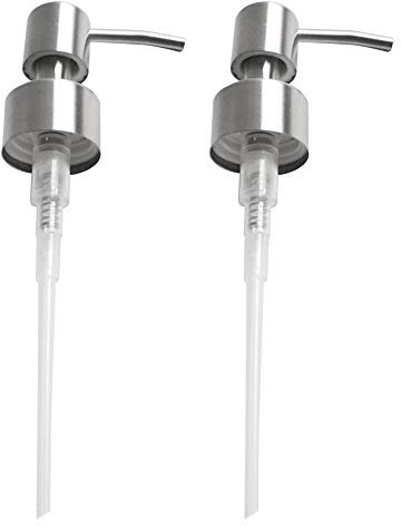 Seifenspender-Pumpe, 304er Edelstahl, Ersatzpumpe für Flüssigseifenspender, professionelle Flüssigseifenspender-Pumpe, Ersatz für Seifenspender in Küche und Badezimmer - 2 Stück