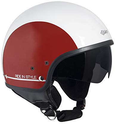 Casco demi jet SKA-P 1NG SLIM BICO Bianco metal, S