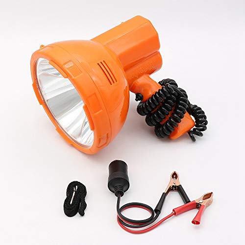 12V50W LED Handheld Spotlight for Car's Cigarette Lighter & External 12V Battery