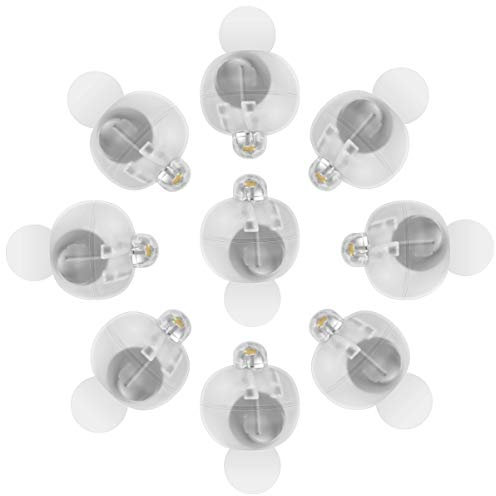 OSALADI 100pcs LED Ballon Licht, Superhelle Runde Mini Ballon Licht LED Party für Halloween Weihnachten Hochzeit Papierlaterne (Warmes)