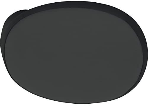 MARCHESI Türknopf gekröpft oval, 51 x 81 x 47, Edelstahl schwarz matt