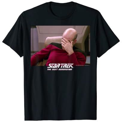 Star Trek: The Next Generation Captain Picard Face Palm T-Shirt