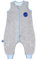 ililmmoe Gigoteuse Unisexe Printemps Automne avec Pieds 1-4 Ans Pyjama, Doublure Coton TOG1.5 Gris Clair Neptune/L