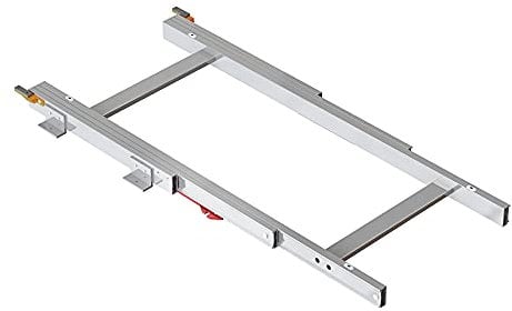 Emuca - Coulisses ATIM pour Table coulissante pour Meuble de Cuisine et Maison, Comptoir de Cuisine Coulissant, L600mm, Aluminium, Anodisé Mat