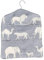Jolee Fabrics Premium Oilcloth Peg Bags with Wooden Hanger - Large Waterproof Peg Bag, Clothes Clip Storage Perfect for Any Washing Line(Dark Grey Prairie Animals)