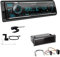 Kenwood KMM-BT508DAB 1-DIN Digital Media Receiver Autoradio DAB+ Bluetooth Amazon Alexa Einbauset passend für Volkswagen VW Lupo alle schwarz