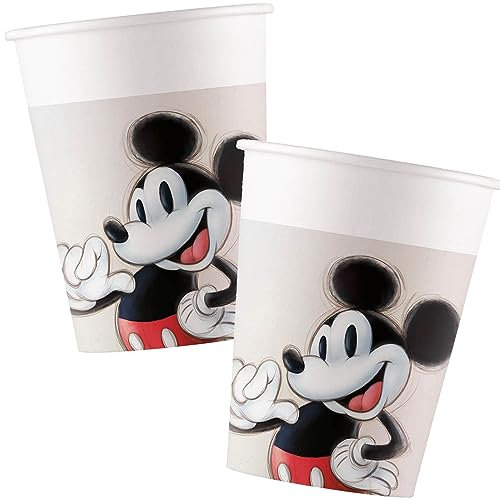 PROCOS Disney Lot de 8 gobelets en papier pour fête 100e anniversaire 200 ml