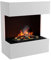 KAMINLICHT Wasserdampf Kamin FREYTAG (Standkamin) - Elektrokamin mit realistischen LED 3D-Flammen, Knistereffekt & Fernbedienung, 60x72x30 cm - Opti-Myst 400 Elektro Kamin mit Holz-Deko, Weiß