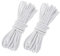 Fantasyon 2PC 3MM White Elastic Cord 10 Meter 3mm Elastic String Bungee Cord Round Stretchy Cord Bungee Rope Multifunctional Drawstring Elastic for Backpack Tent Poles DIY Craft Projects Camping
