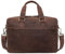 Marc Peter® Sydney Lehrertasche Herren Leder Aktentasche Laptoptasche Bürotasche Businesstasche groß XXL Umhängetasche Dunkel Braun Hunter Leder