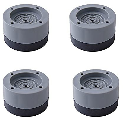 QBDIANGEN Anti Vibration Pads for Washing Machine 4 Pcs Washing Machine Feet Pads Rubber Anti-slip Shock Absorber Noise Reduction Washer Pedestals Stops Washer Dryer Moving Shaking Walking Skidding
