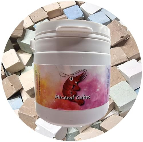 Schmitt Aquaristik Mineral Cubes Mix / 120 Stück - Garnelen, Krebse & Schnecken - Aquarium Aufbereiter - Vitalität & Pracht für Wirbellose