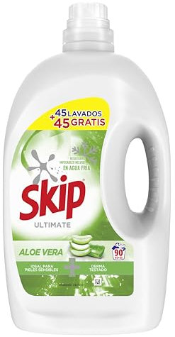 Skip Ultimate Aloe Vera Detergente líquido, 45+45 lavados