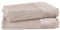 Pure Label 2-TLG. Badetücher Set mit Anhängeschlaufe aus 100% Baumwolle, saugstark, weich und Oeko-TEX Zertifiziert - 2 Badetücher aus Baumwolle 70x140 cm, Beige - Taupe
