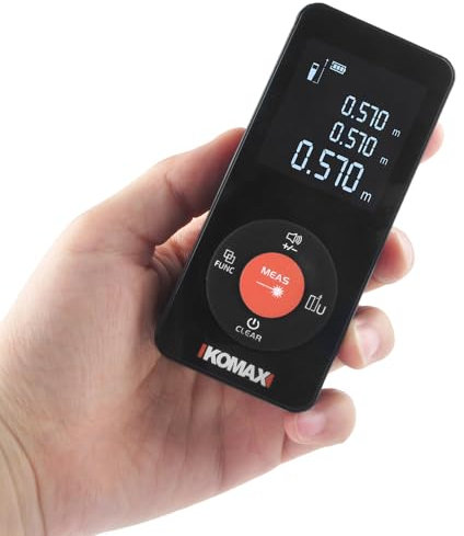 WINTAPE 100M Laser Entfernungsmesser, Digital Wasserwaage Distanzmessgerät mit LCD Hintergrundbeleuchtung, M/In/Ft, Pythagoras/Abstand/Fläche/Volumen Messungen(Inklusive Kabel zum Aufladen, IP54)