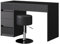 Vicco Schminktisch Omira, Schwarz, 120 cm mit Hocker