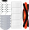 Daaxing Kit accessoires pour aspirateur robot Honiture V8 Pro, 1 brosse principale, 4 filtres, 8 brosses latérales, 5 chiffons