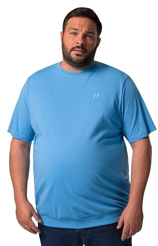 Men Plus Herren große Größen Übergrößen Menswear L-8XL Men+ T-Shirt, Bauchfit, Basic, Halbarm, bis 10 XL himmelblau 6XL 836308726-6XL