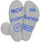 Zrebcley Lustige Geschenke Lustige Socken Herren 43-46 Neuheit Baumwollsocken Socken Mit Spruch Weihnachten Geschenke für Den Vatertag Männer Frauen Teenager