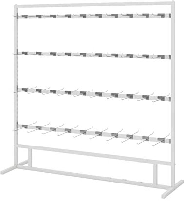 Bekleidungsgeschäft Präsentationsständer Sockenregal Organizer mit großer Kapazität für multifunktionale Aufbewahrung (Weiß, 150 x 40)