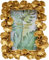KARE Design Bilderrahmen Ginkgo Leaf, 10x15 cm, Gold, Stehend und Horizontal, Wandmontage, Handbemalt, Kunstwerk, Wohnzimmer