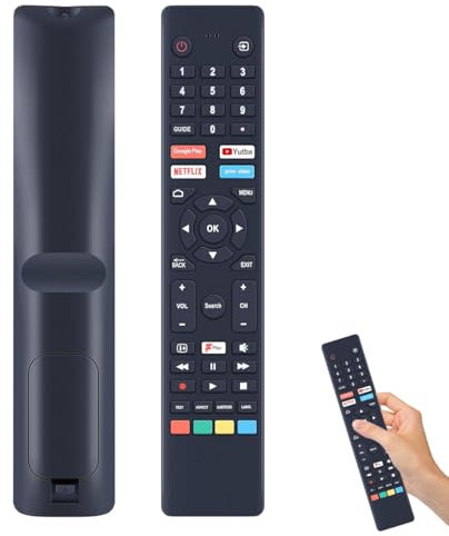New RM-C3250 Replacement Remote Control with 4 Shortcut Buttons Compatible with JVC Smart TV LT-32CA690 LT-40CA790 LT-43CA790 LT-43CA890 LT-50CA890 LT-55CA890 LT-65CA890 (No Voice Function) (Black)