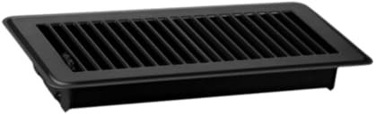 KESOTO Bodenregister für Luftverteilung, Metallgitter mit Rostfreier Oberfläche, Begehbares Lüftungsgitter, Schwarz