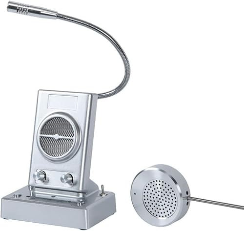SXYKXYDL Sistema de intercomunicación de Dos vías (micrófono y Altavoz), Sistema de Altavoces para ventanilla de mostrador, para comercios, Bancos, oficinas y hospitales