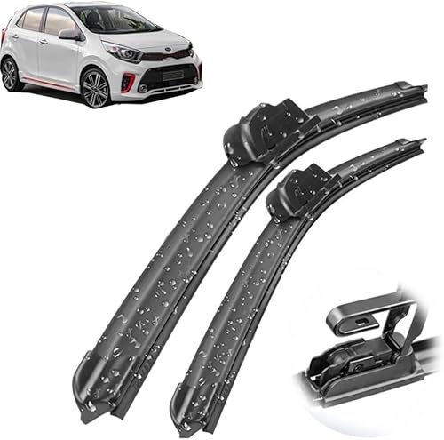 Auto-Frontscheibenwischerblatt für KIA Picanto MK3 2018-2023, Frontscheibenwischerblattsatz Wischerblatt-Ersatzblätter