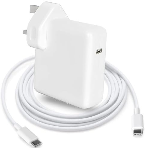 96W Super Fast Charger,Mac Book Pro Charger,USB C Charger Laptop Power Adapter Compatible with Mac Book Pro16,15,14,13 inch,iPad Pro12.9,11 inch,Mac Book Air and All USB C Device,included 6.6FT Cable