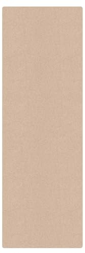 micasia Korkteppich rutschfeste Oberfläche Motiv Bodenschutz - Naturprodukt - Unifarben 3,5mm dünne Kork Bodenmatte beige Küche Flur trittsichere Matte 2491 (80x240cm)