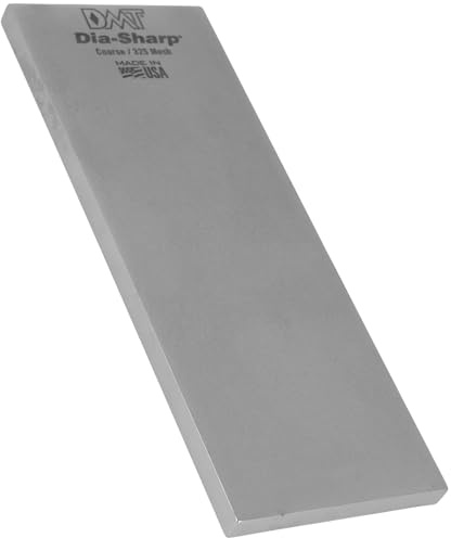 DMT Dia-Sharp® Diamant Schleifstein 8 Grob/Fein | Doppelseitiger Messerschärfer in Profiqualität | 20cm Wetzstein für Messer und Werkzeuge | Made in USA | D8F/C