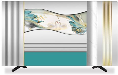 GPDNBIEU, Decoration 32-80in TV Cover Dust Proof Television Screen Protector For LCD LED Wall Mount Curved Desktop Monitor Room(B,40 43IN)