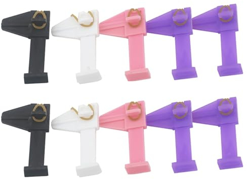 Mollette per Unghie Gel 10 Pezzi in Abs, Clip Bianca | Strumenti per Nail Art, Forniture per Nail Art, Morsetto Posizionamento Unghie