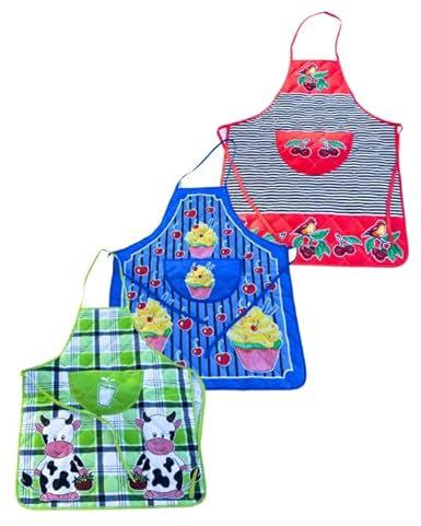 PURALGO Delantales Acolchados, Pack de 3.surtidos.