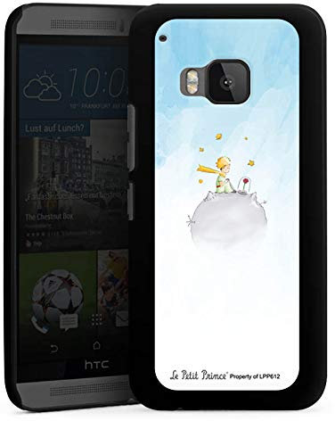Hard Case kompatibel mit HTC One M9 Schutzhülle schwarz Smartphone Backcover Der Kleine Prinz Kinderbuch Offizielles Lizenzprodukt