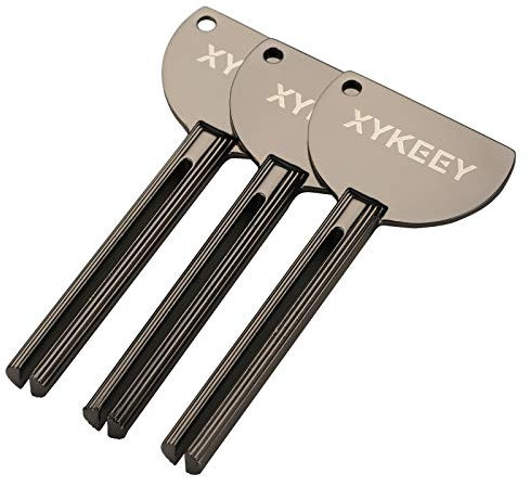 Tube Key Tooth Paste Squeezer – Set of 3 Manual Toothpaste Squeezer, XYKEEY Toothpaste Tube Squeezers (Black)