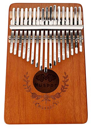 Alnicov Kalimba Piano de pulgar de 17 teclas con instrucción de estudio y martillo de afinación, piano de dedo de caoba Mbira portátil, regalo para niños, adultos, principiantes, profesional