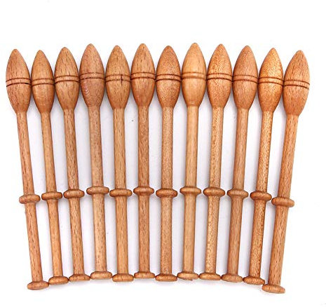 Bobine de dentelle, bobine de dentelle en bois pratique 12 pièces pour écharpes pour gants pour chaussettes pour chandails pour chapeaux pour chaussures