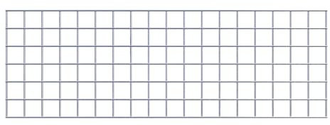 Grille gabion 5 x 5 cm - Maillage 90 x 30 cm