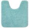 MIULEE Badematte WC Vorleger Badteppich Fußmatte Flur 1 Stück U Förmige Deko Matte Badteppiche Dekoration rutschfest Saugfähig für Wohnzimmer Badezimmer Toilett WC 45x45 cm Himmelblau