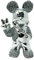 Crystal Crown® Figurine Mickey Mouse en forme d'étagère en forme de diamant écrasé - 25 cm - Décoration en céramique