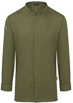 Karlowsky Herren Kochjacke Green-Generation, aus nachhaltigem Material, 72% GRS Certified Recycled Polyester/28% Conventional Cotton