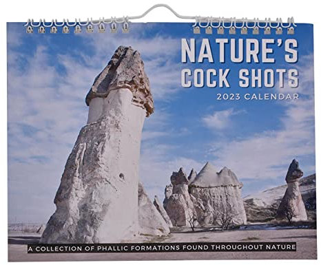 Bavokon Hangable Wall Calendar Prank,Funny Calendar Natures Cockshots Calendar 2023,Nature's Shots 2023 Calendar Funny Natural Scenery Wall Calendar Hangable Wall Calendar Prank Gag