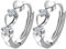BVSPA Magnetische Schlankheitsohrringe, Herzform, Ohrringe, Gewichtsverlust, Ohrringe, Therapie, fett, Mädchen, Chakra, brennender Schmuck