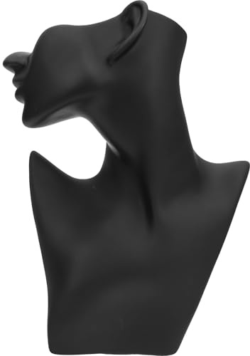 Generic Supporto per Il Display della Collana Mezza Faccia Busto Manichino 10.63X6.69X3.94In Porta Collane in Resina per Vetrina Boutique Casa