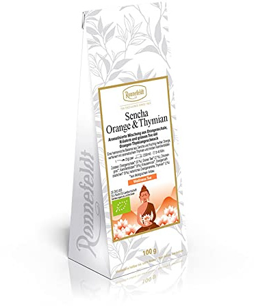 Ronnefeldt - Sencha Orange & Thymian - Bio - Wellness Tee - 75g, Menge:2 Stück