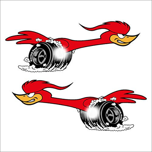 RACING KULT Aufkleber Sticker Set Speedbird (10cm x 4cm jeder Aufkleber im Set)